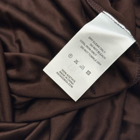 🆕 RAT & BOA 🧿 NWOT Deia Slinky Little Brown Jersey Dress, Sz S US 4 - Picture 14 of 14